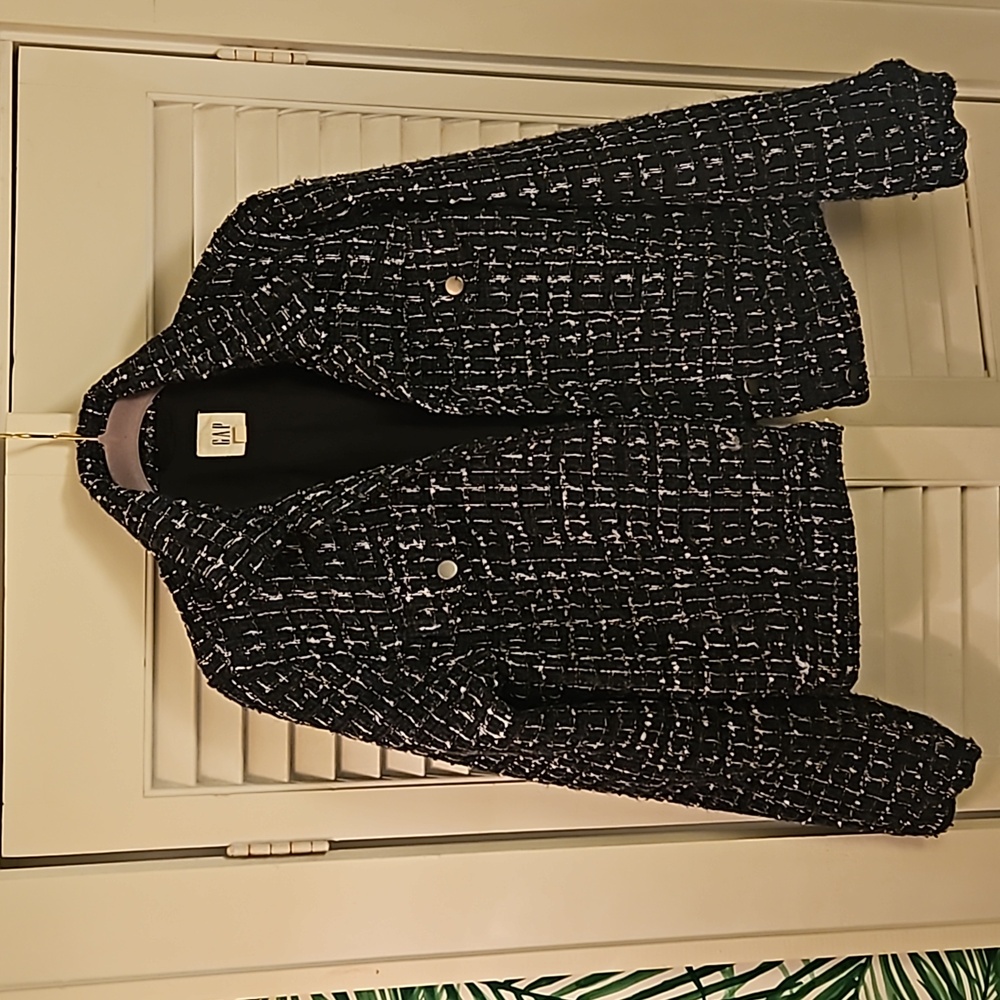 Tweed GAP jean jacket style Blue MED.